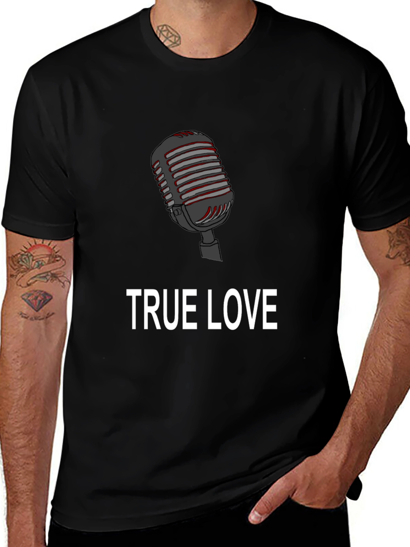 True Love Microphone Graphic Tee