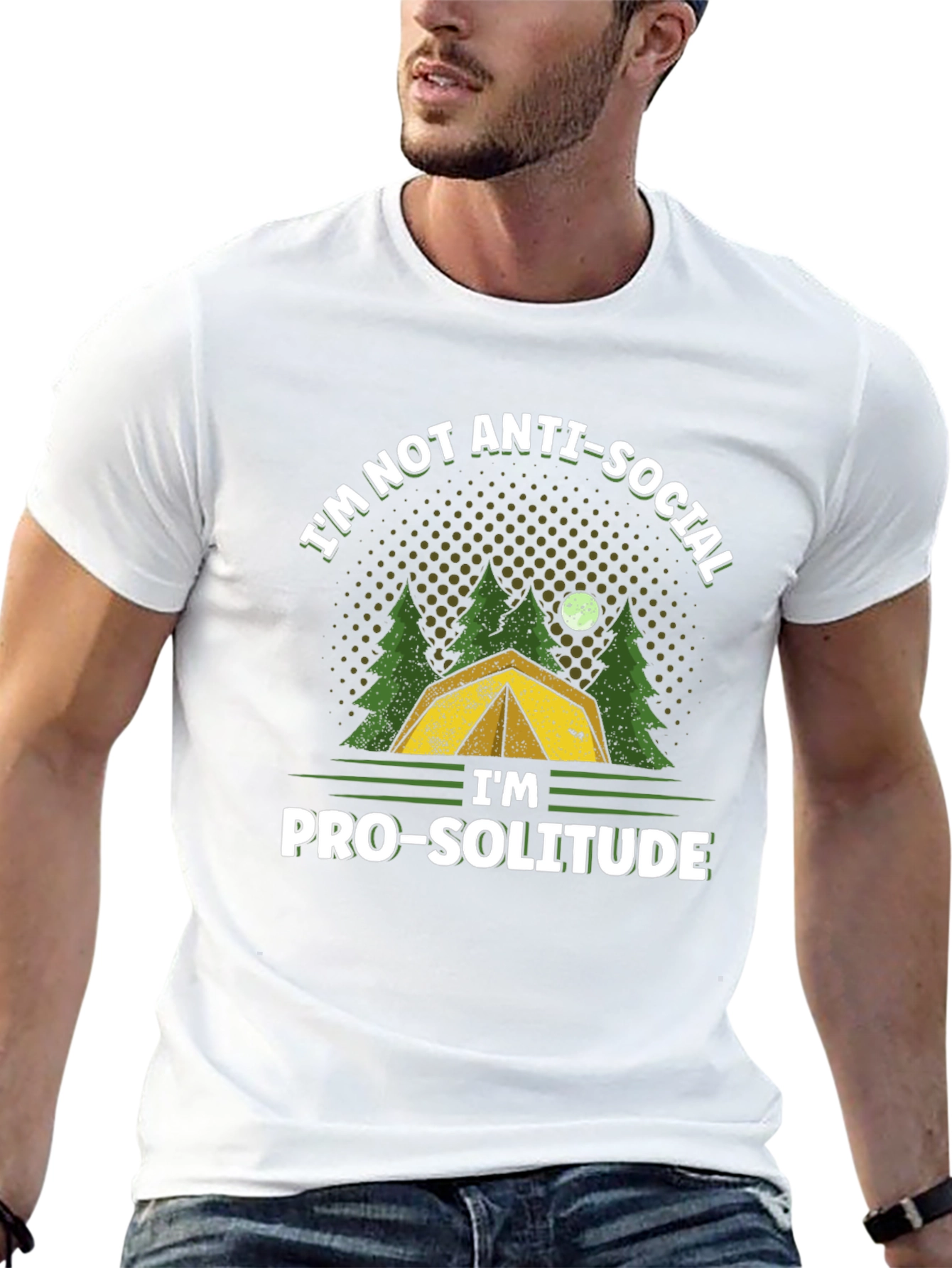 Anti-Social Pro-Solitude Camping T-Shirt