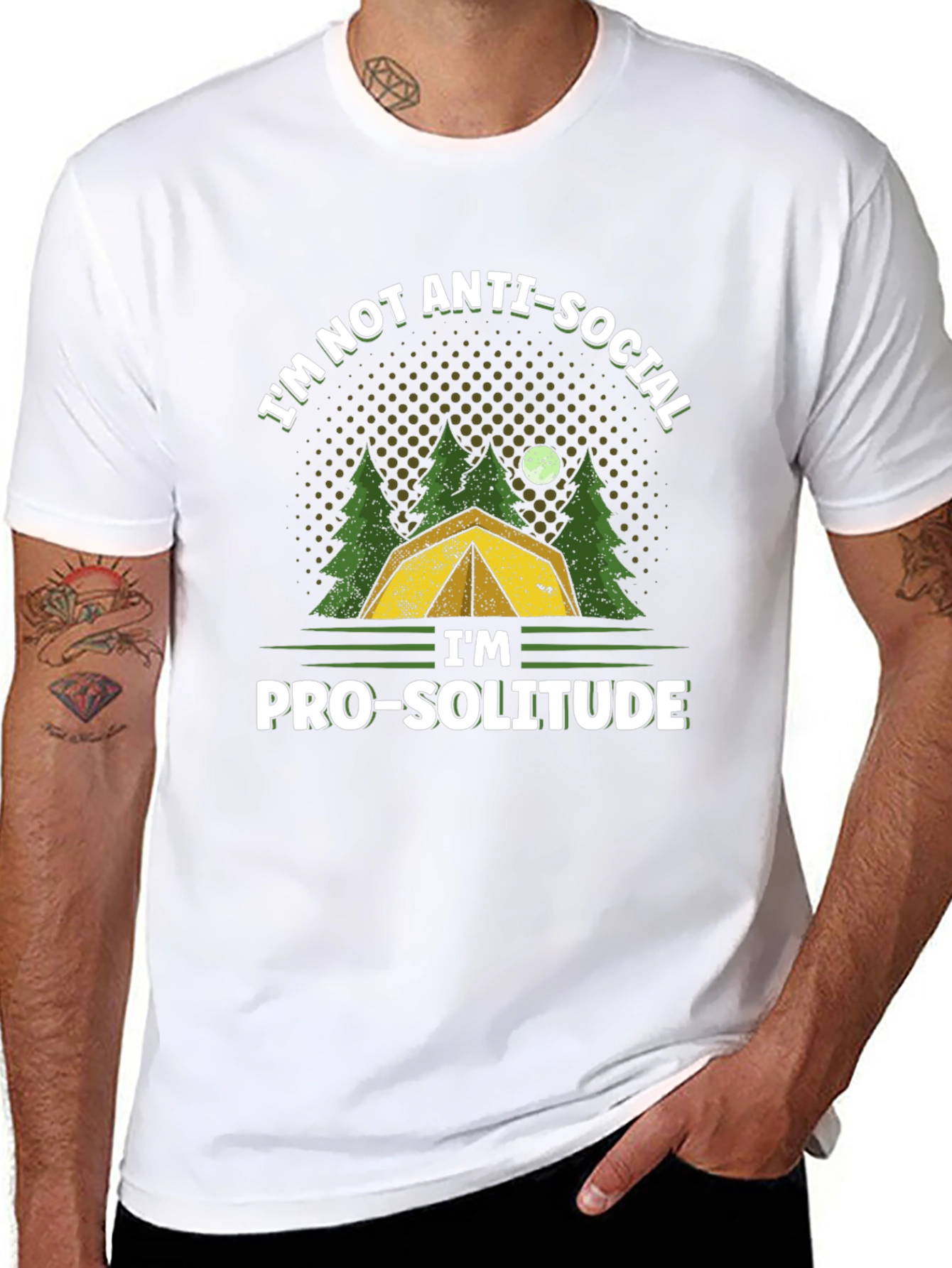 Anti-Social Pro-Solitude Camping T-Shirt