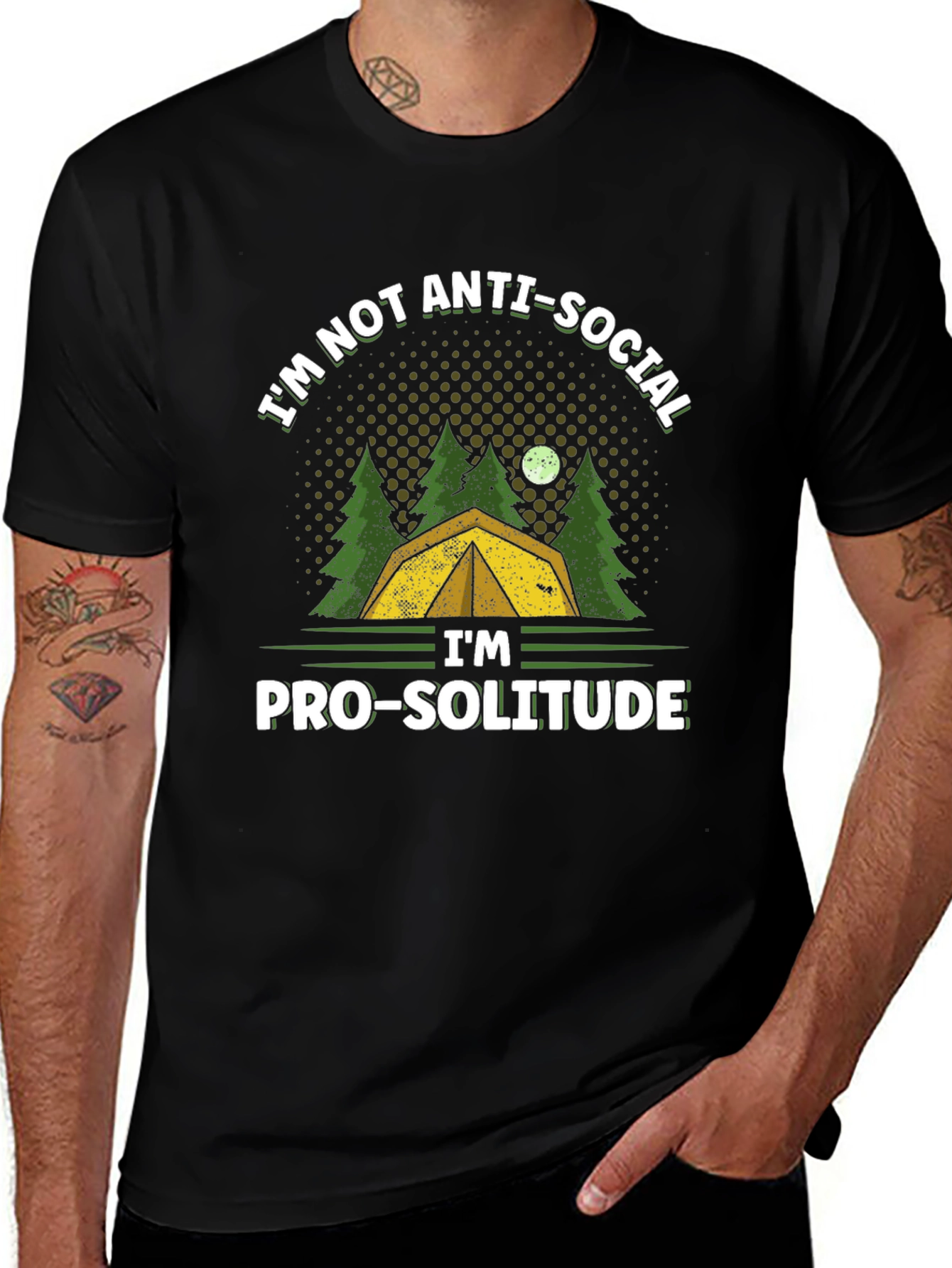 Anti-Social Pro-Solitude Camping T-Shirt