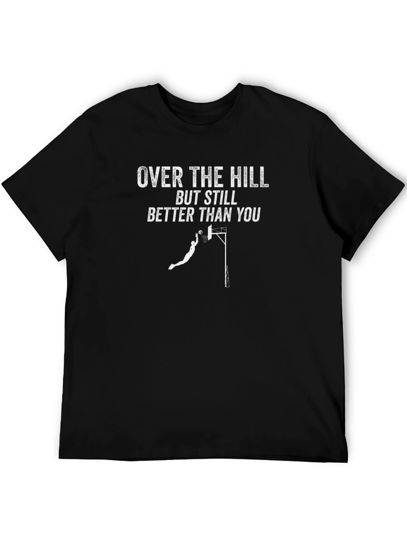 Over the Hill Basketball Graphic Tee - Funny Gift