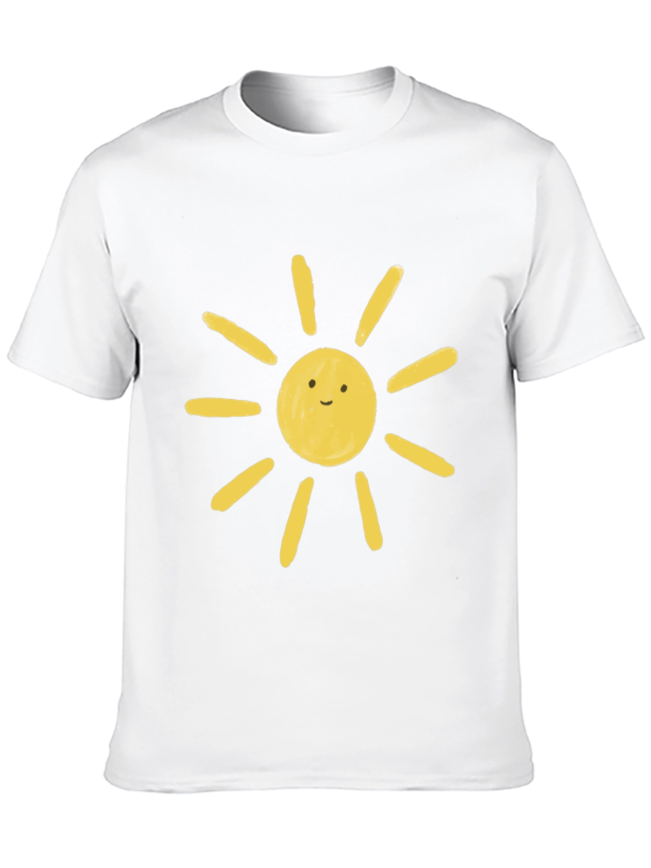 Cute Sun Graphic Black T-Shirt
