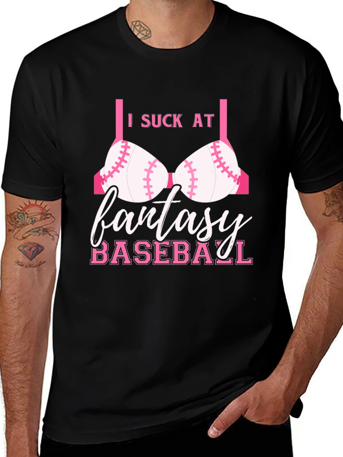 I Suck at Fantasy Baseball Funny T-Shirt