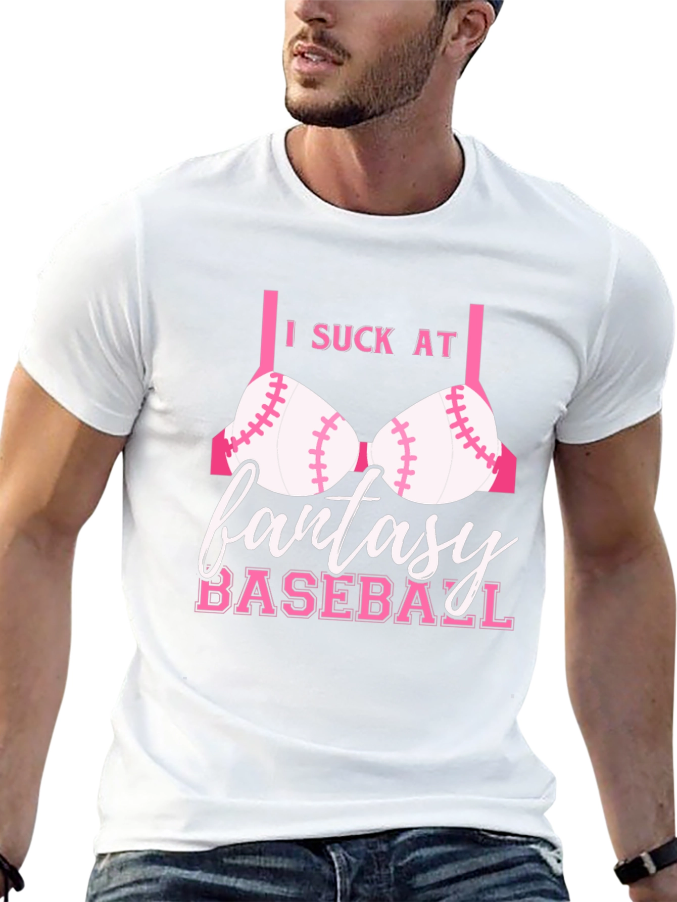 I Suck at Fantasy Baseball Funny T-Shirt