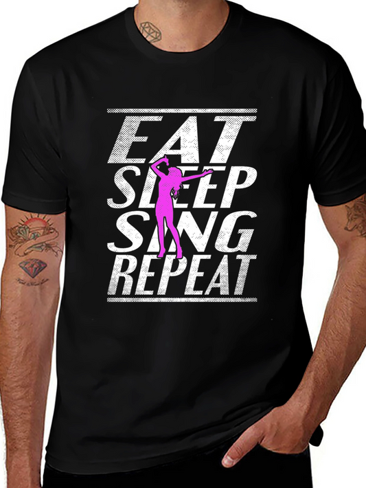 Eat Sleep Sing Repeat Graphic Tee