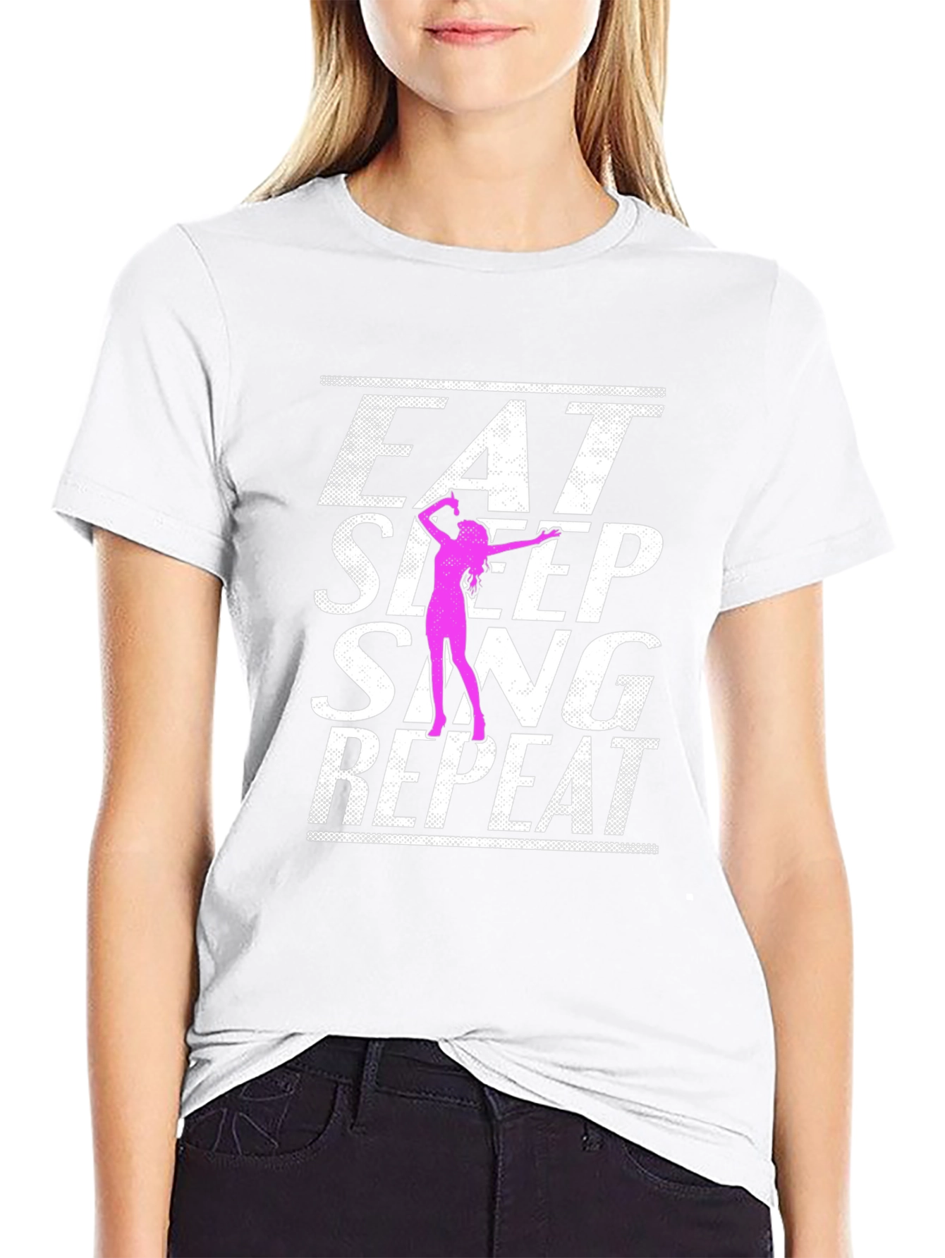 Eat Sleep Sing Repeat Graphic Tee