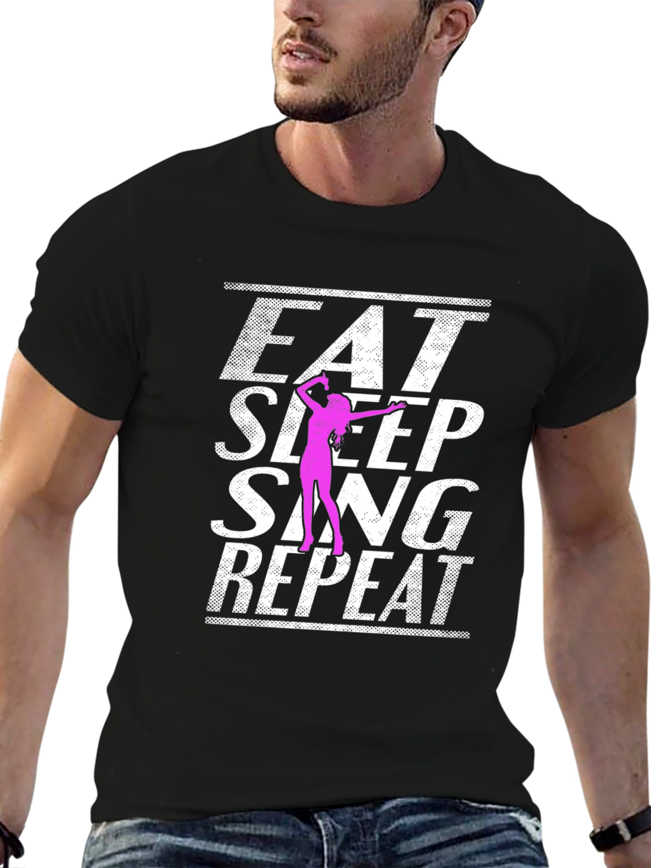 Eat Sleep Sing Repeat Graphic Tee
