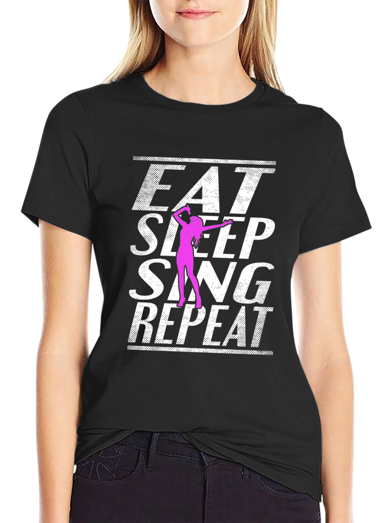 Eat Sleep Sing Repeat Graphic Tee