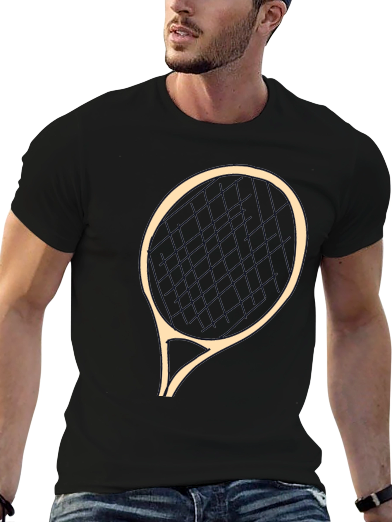Tennis Racket Graphic T-Shirt