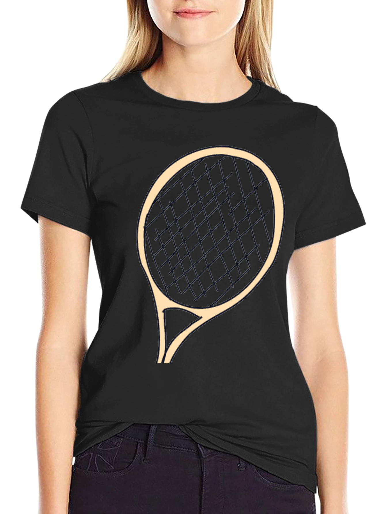 Tennis Racket Graphic T-Shirt