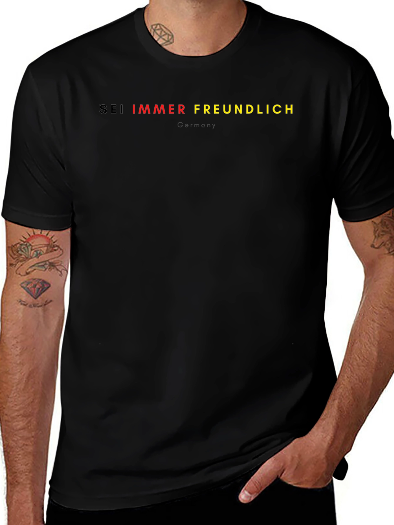Sei Immer Freundlich Germany Tee - Classic Black T-Shirt