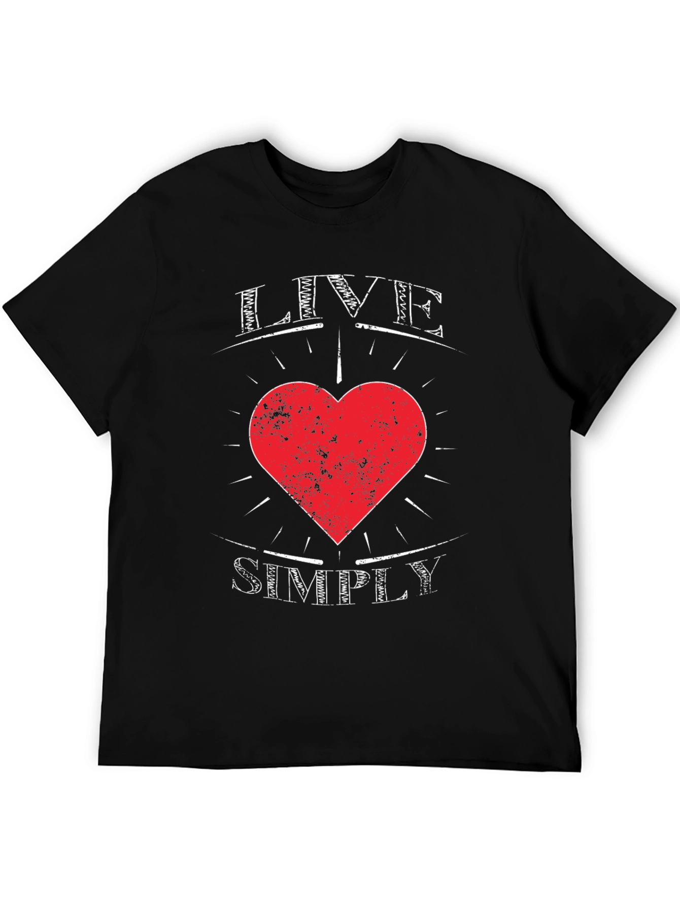 Live Simply Heart Graphic Tee