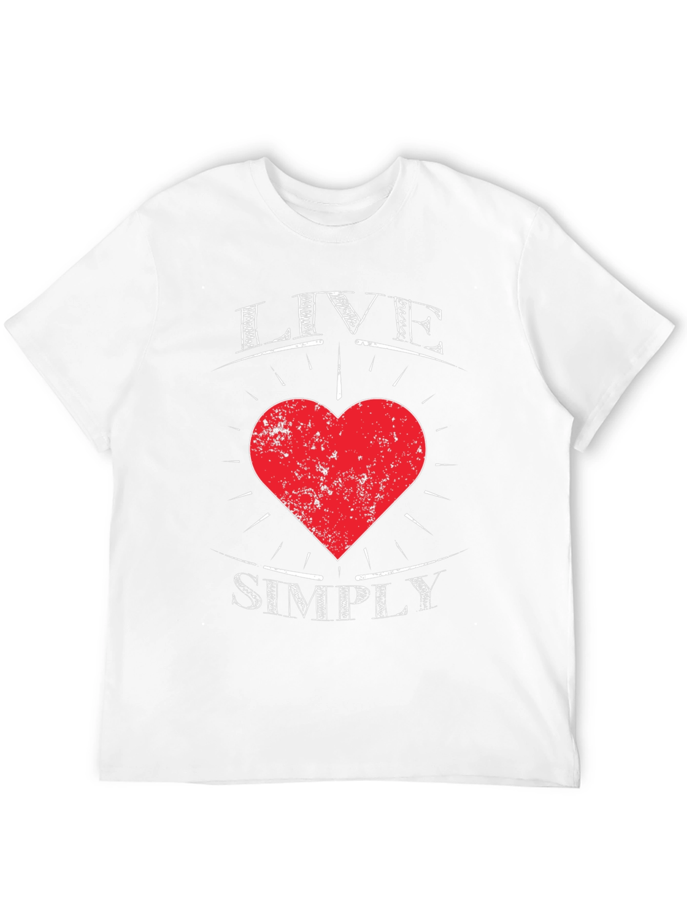 Live Simply Heart Graphic Tee