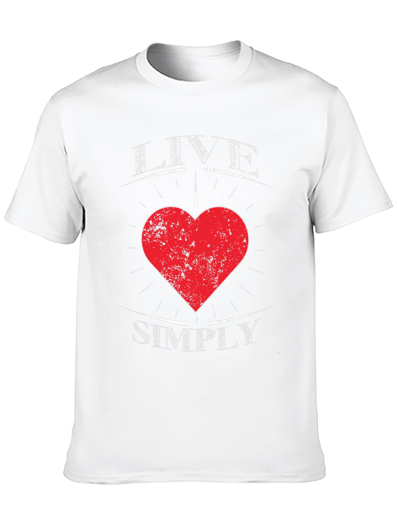 Live Simply Heart Graphic Tee