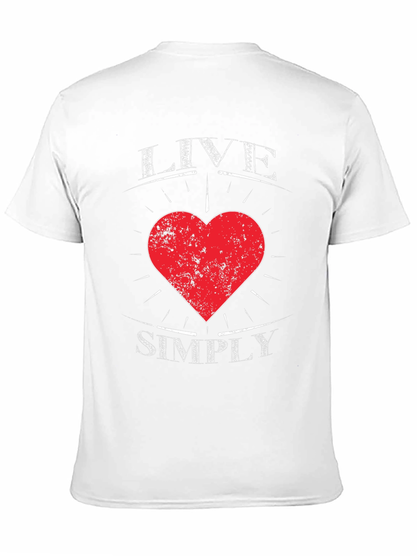 Live Simply Heart Graphic Tee