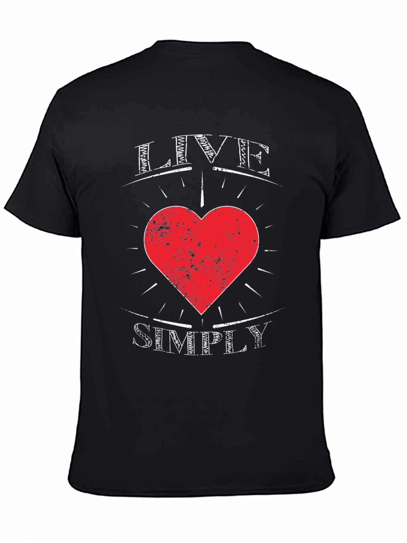 Live Simply Heart Graphic Tee