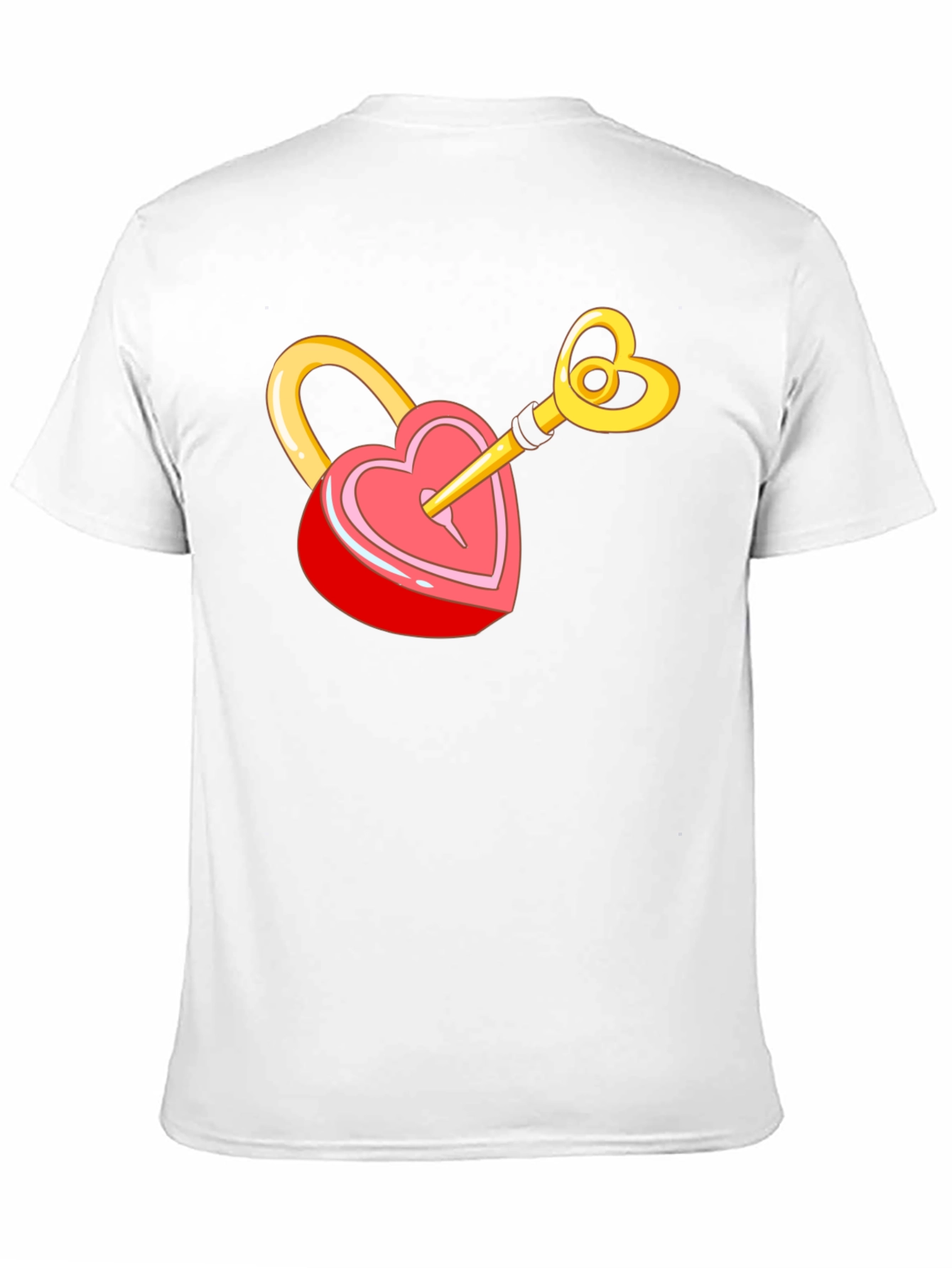 Heart Lock & Key Graphic T-Shirt - Love Unlocked