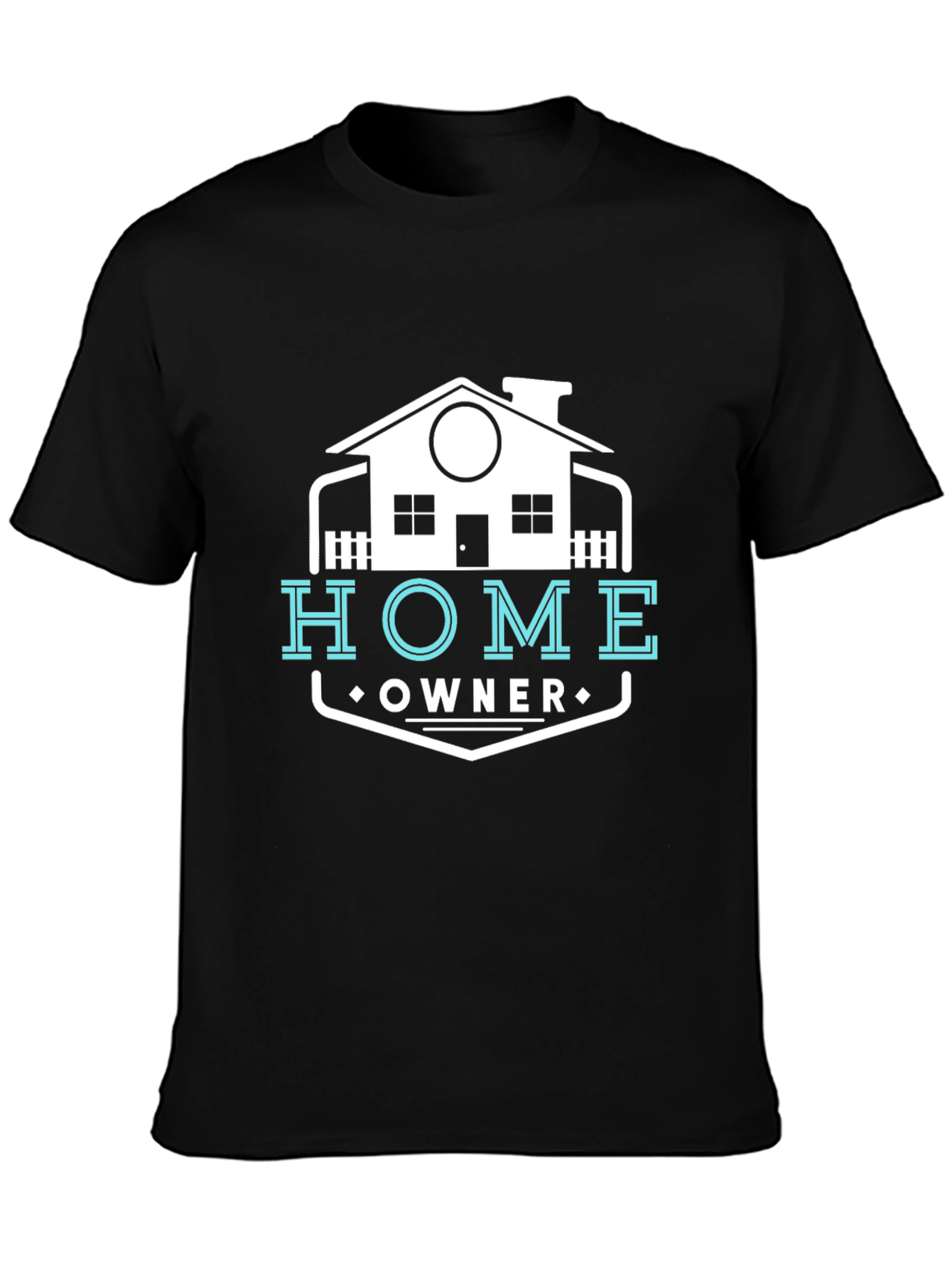 Home Owner Graphic Tee - Black Cotton T-Shirt