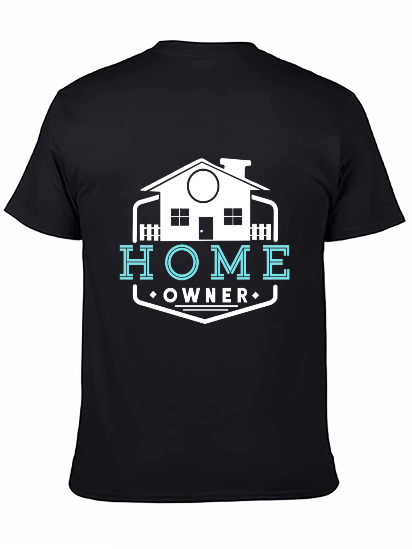 Home Owner Graphic Tee - Black Cotton T-Shirt