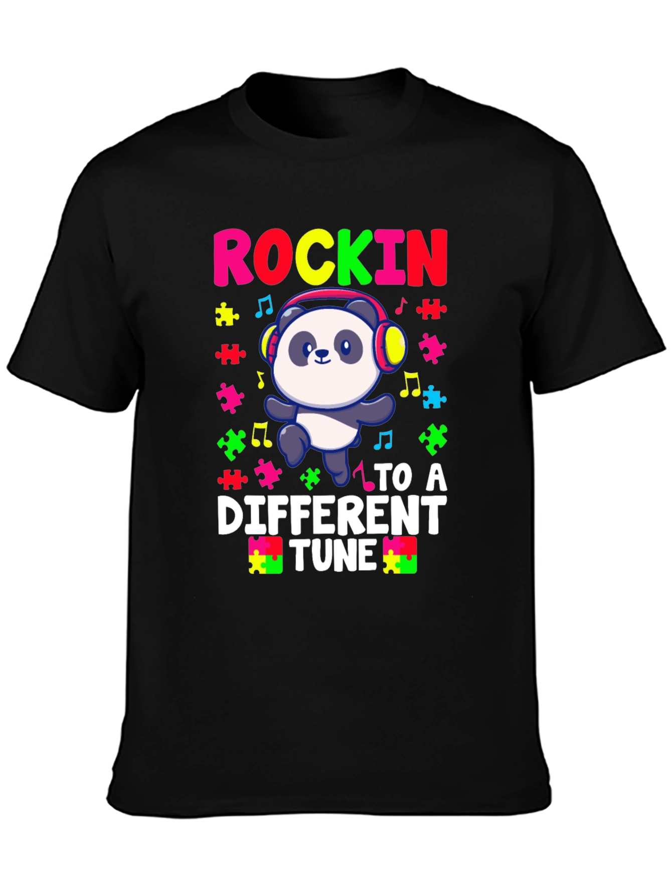 Rockin Panda Autism Awareness T-Shirt