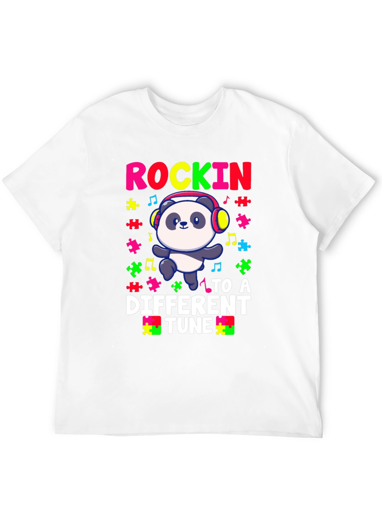 Rockin Panda Autism Awareness T-Shirt