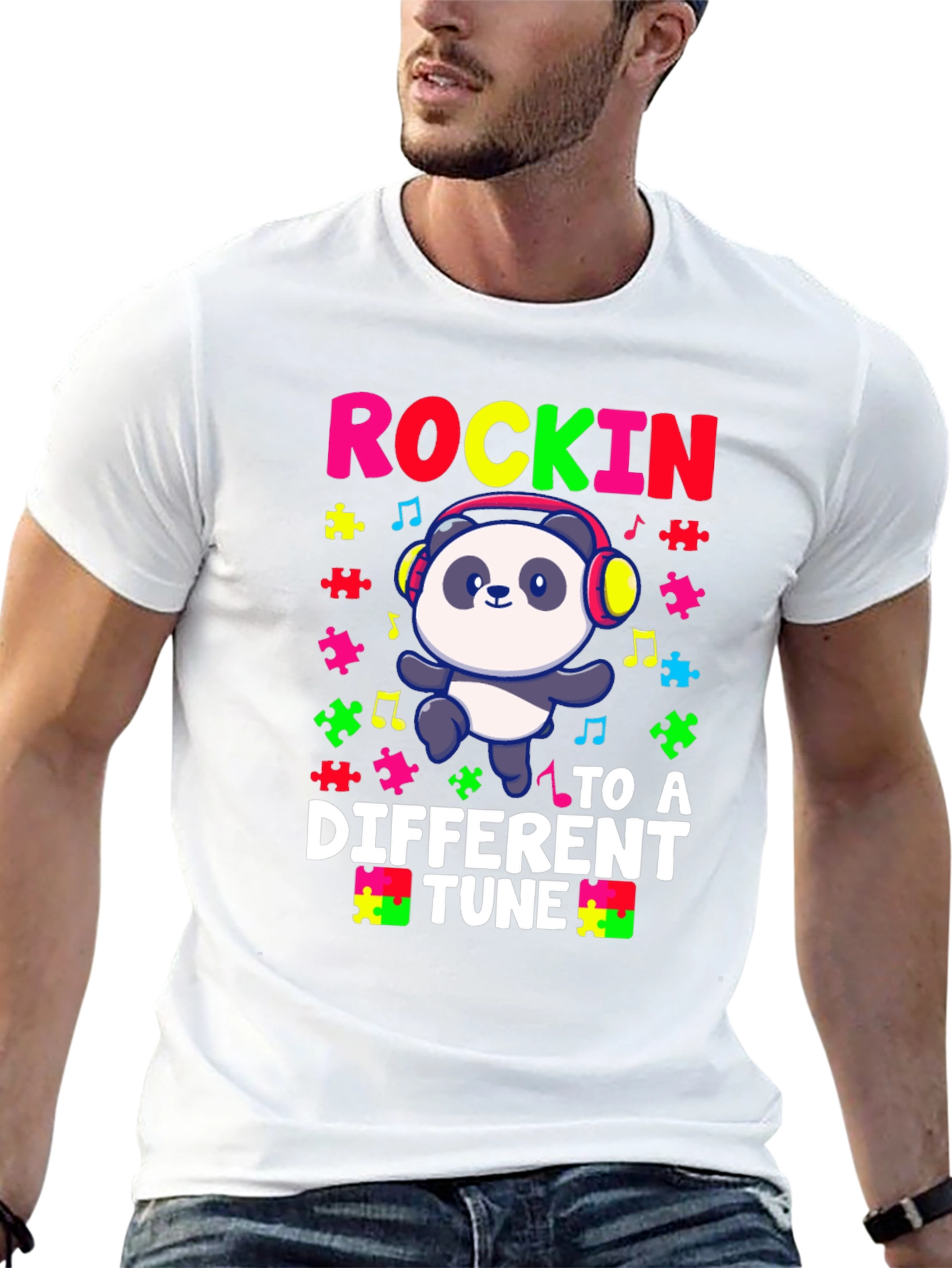 Rockin Panda Autism Awareness T-Shirt