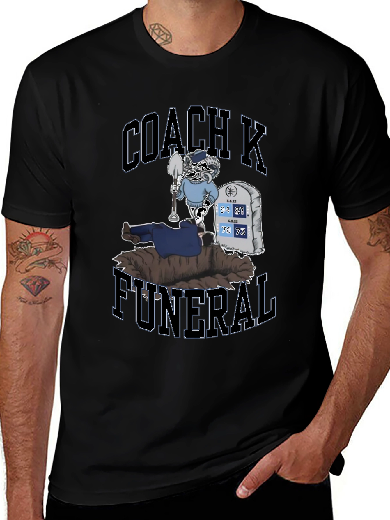 Coach K Funeral T-Shirt