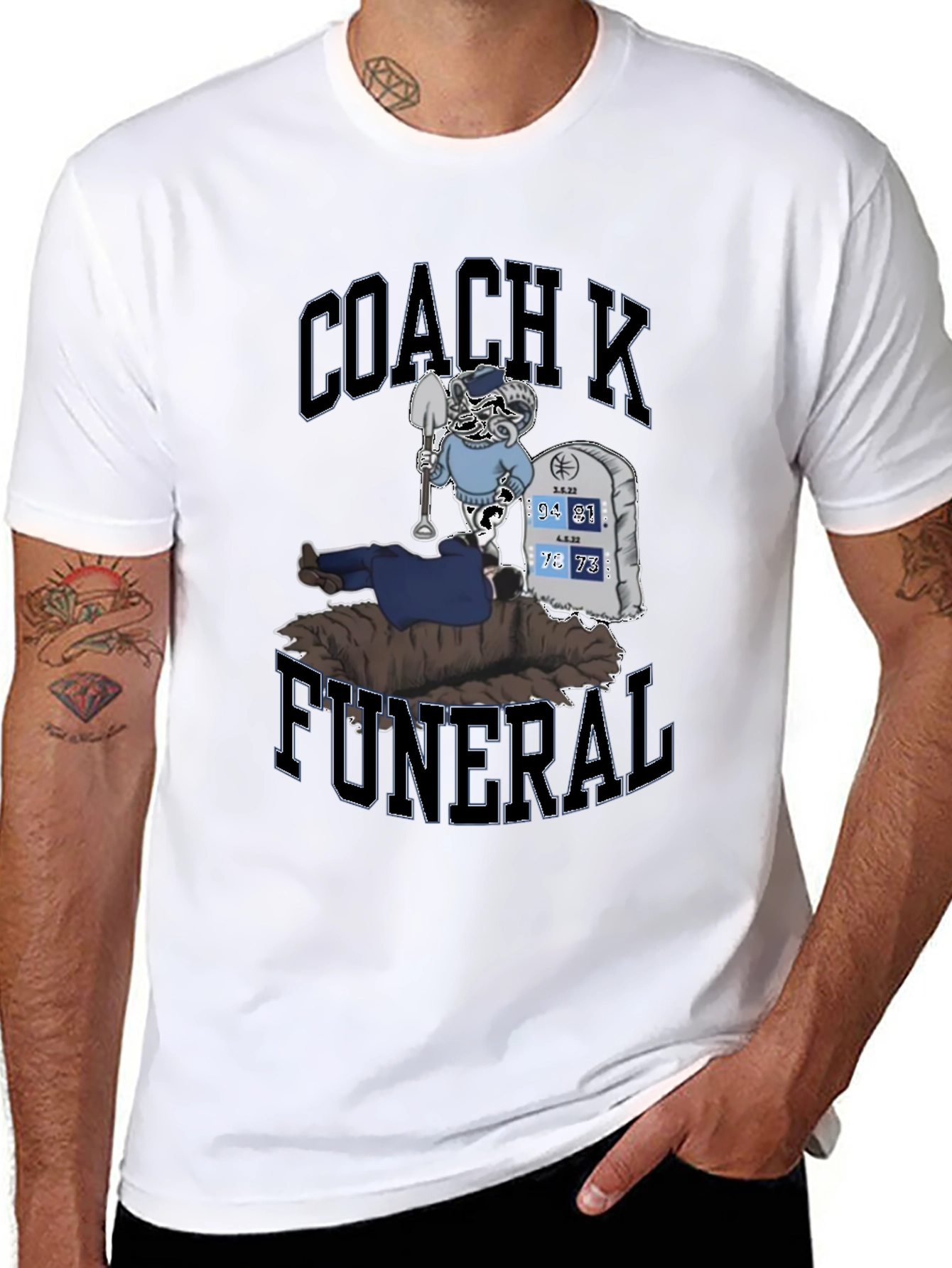 Coach K Funeral T-Shirt