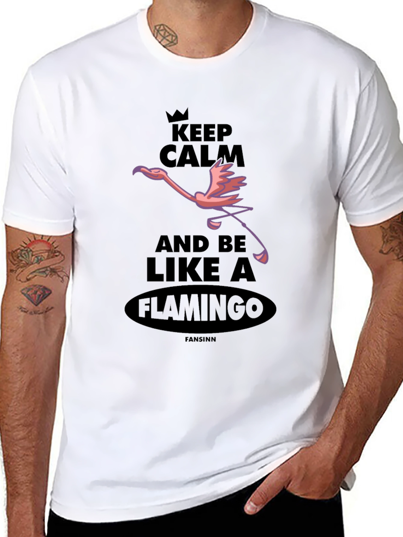 Keep Calm and Be Like A Flamingo T-Shirt