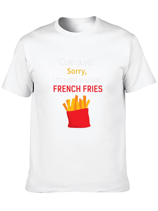 Funny French Fries Graphic Tee - Unisex