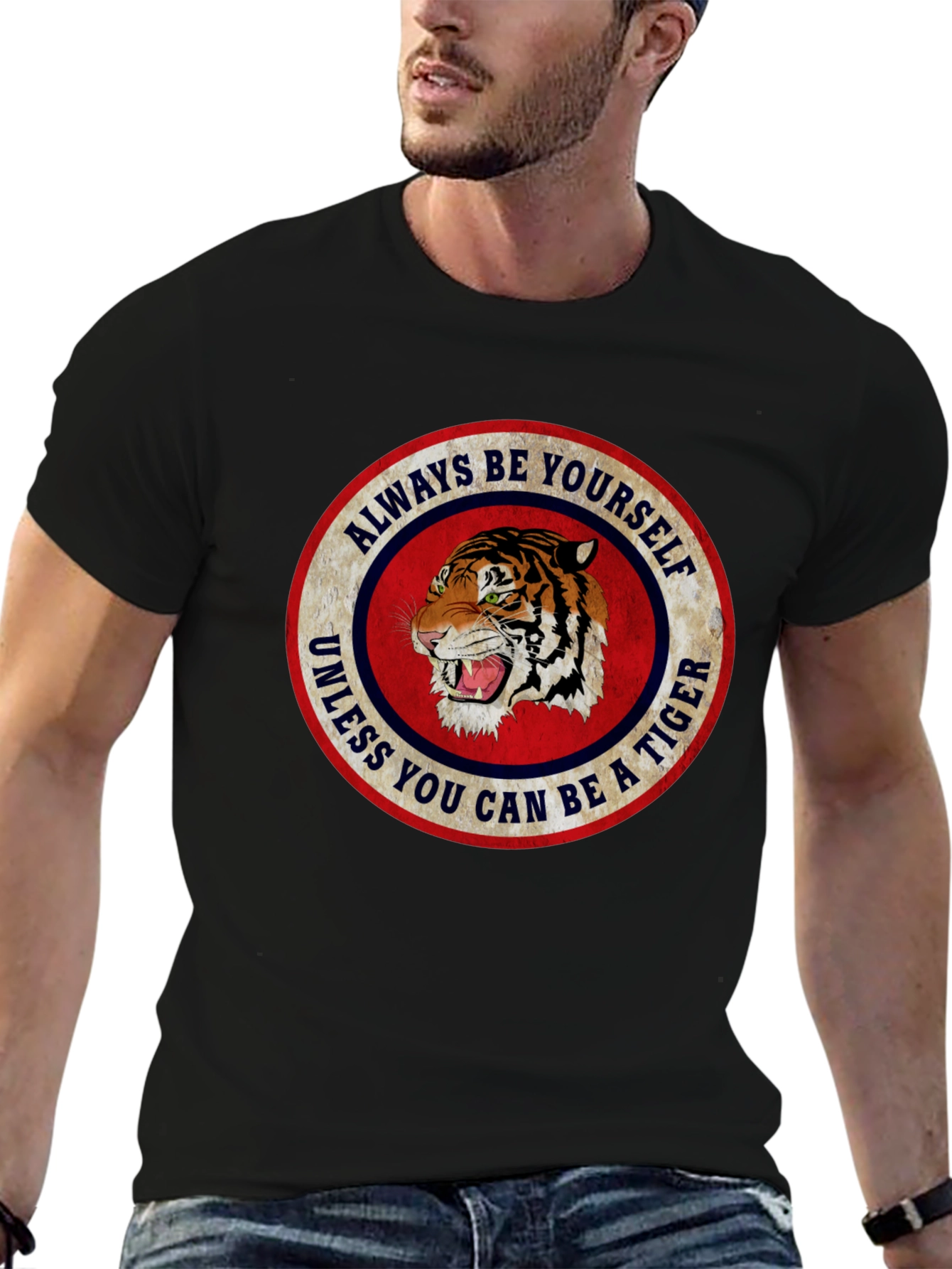 Always Be Yourself Tiger Graphic T-Shirt