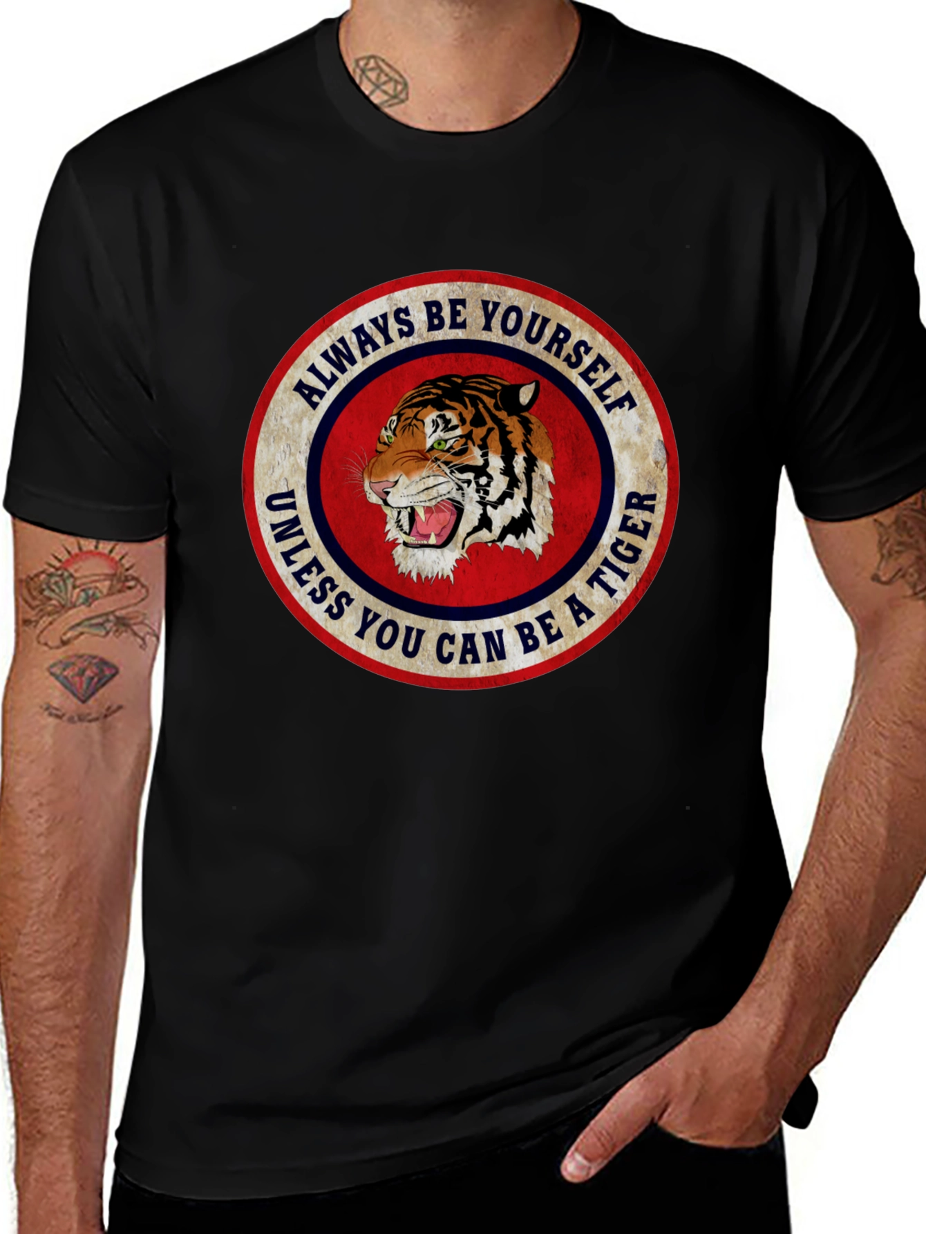 Always Be Yourself Tiger Graphic T-Shirt