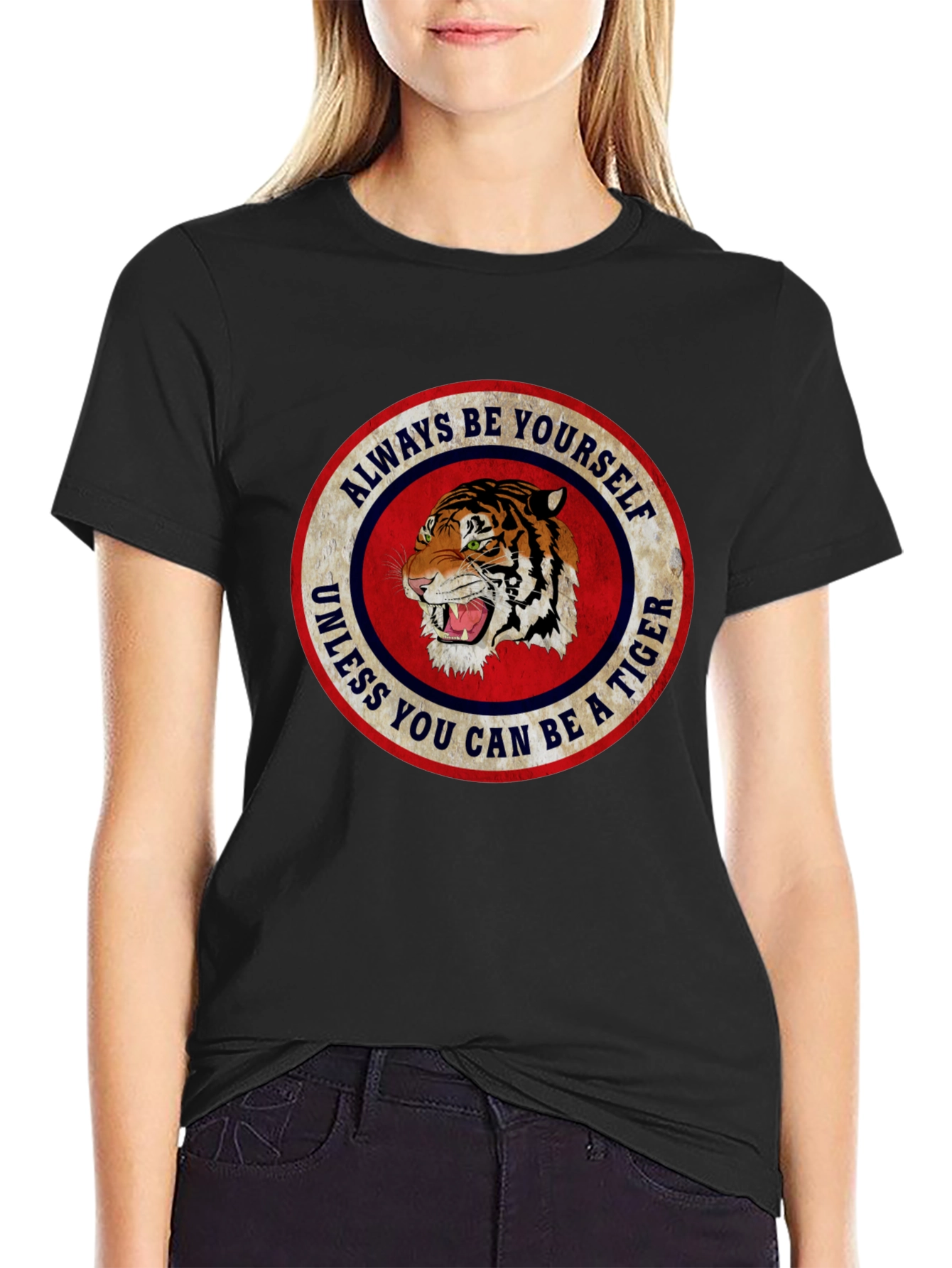 Always Be Yourself Tiger Graphic T-Shirt