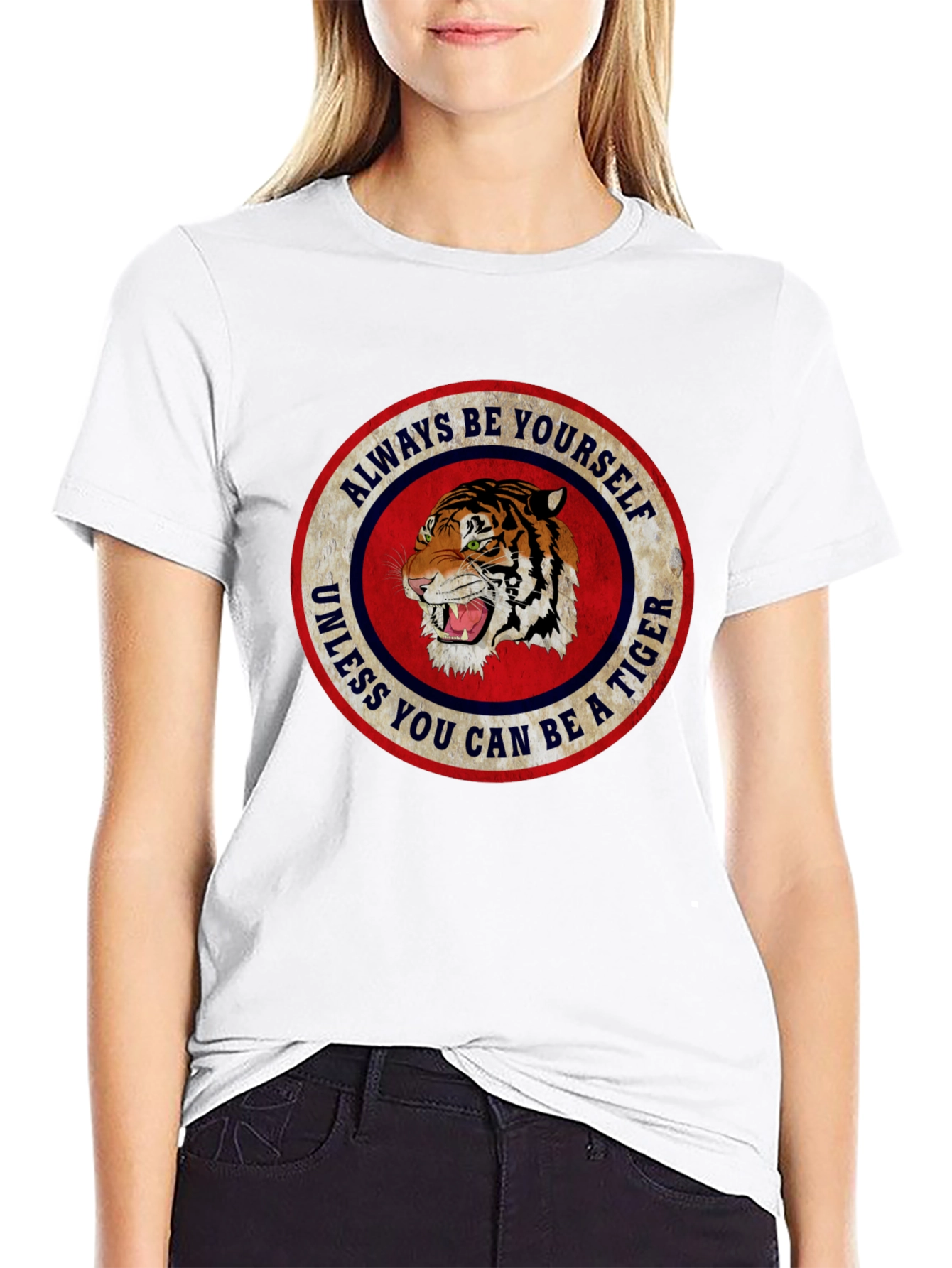 Always Be Yourself Tiger Graphic T-Shirt