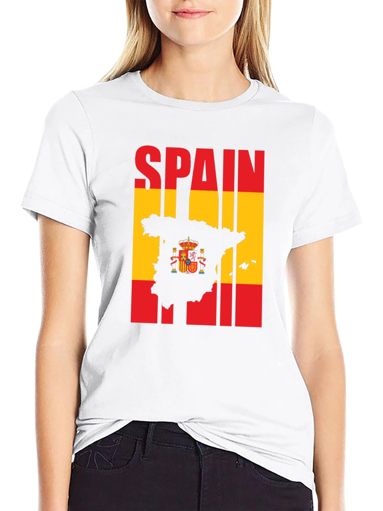Spain Flag Graphic T-Shirt