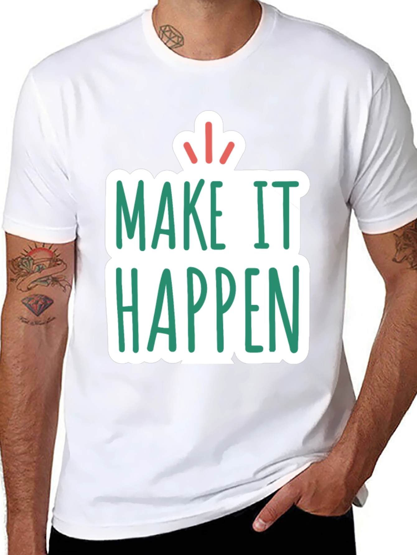 Make It Happen Graphic Tee - Motivational T-Shirt