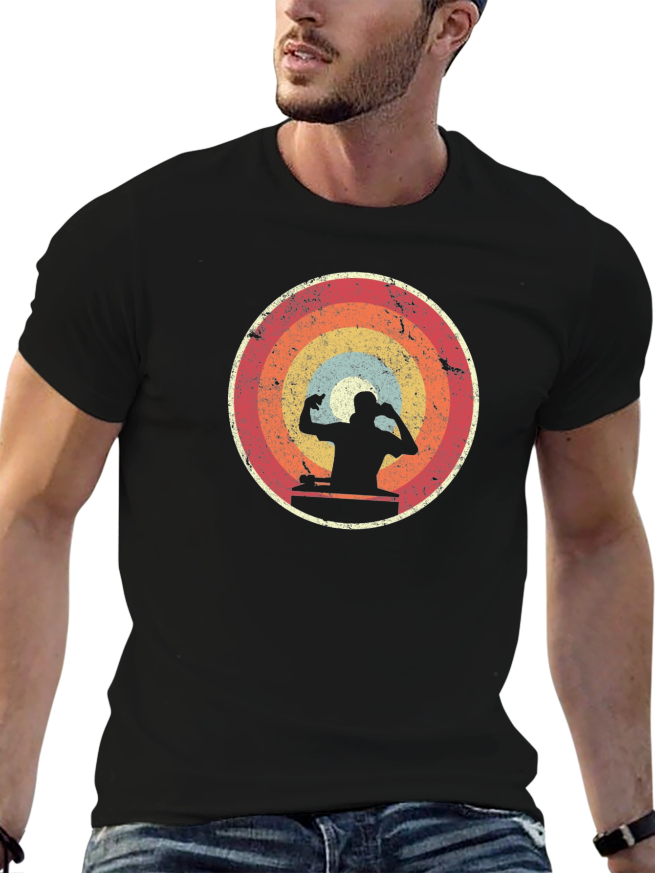Retro DJ Silhouette T-Shirt