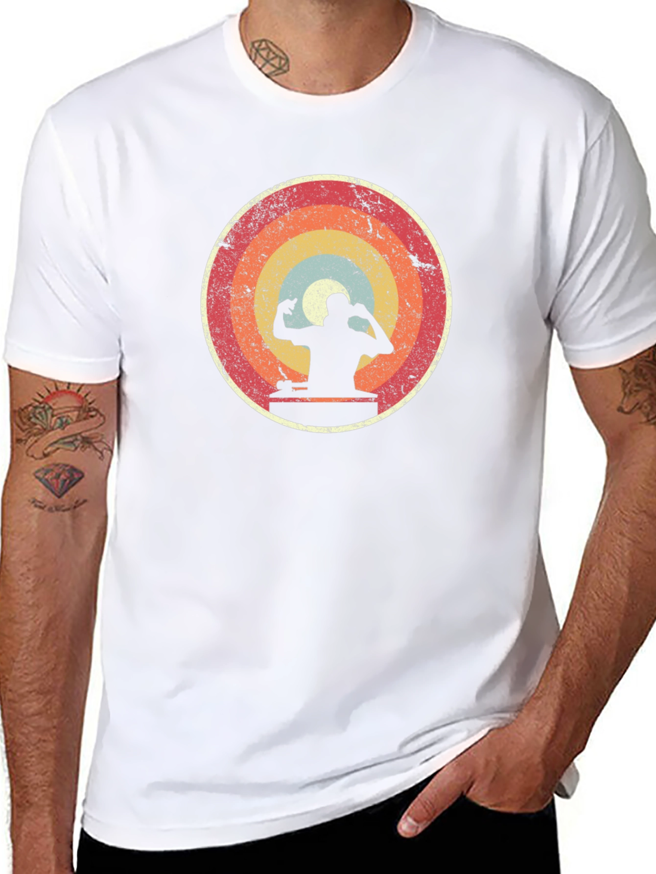 Retro DJ Silhouette T-Shirt