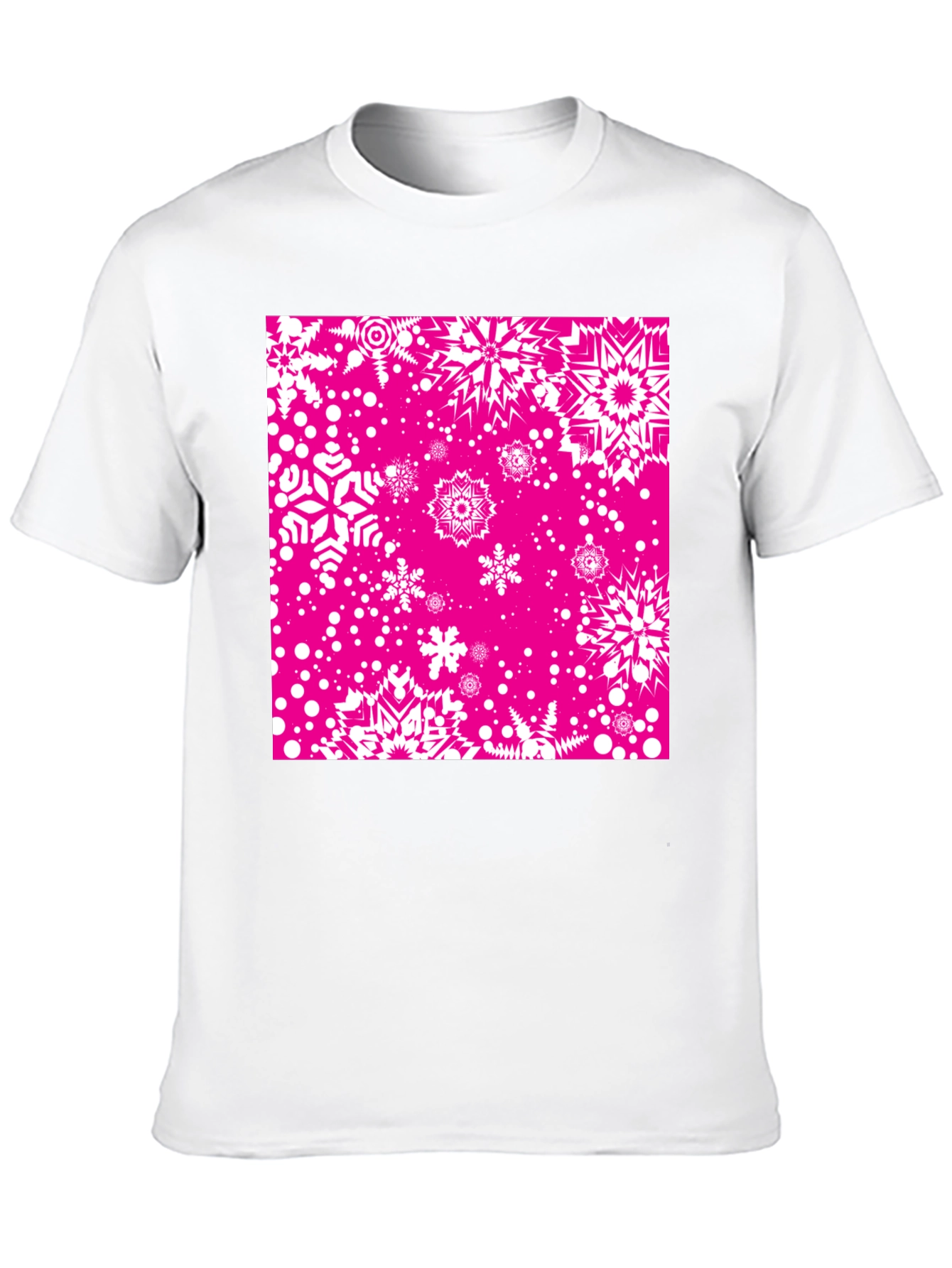 Snowflake Pattern T-Shirt