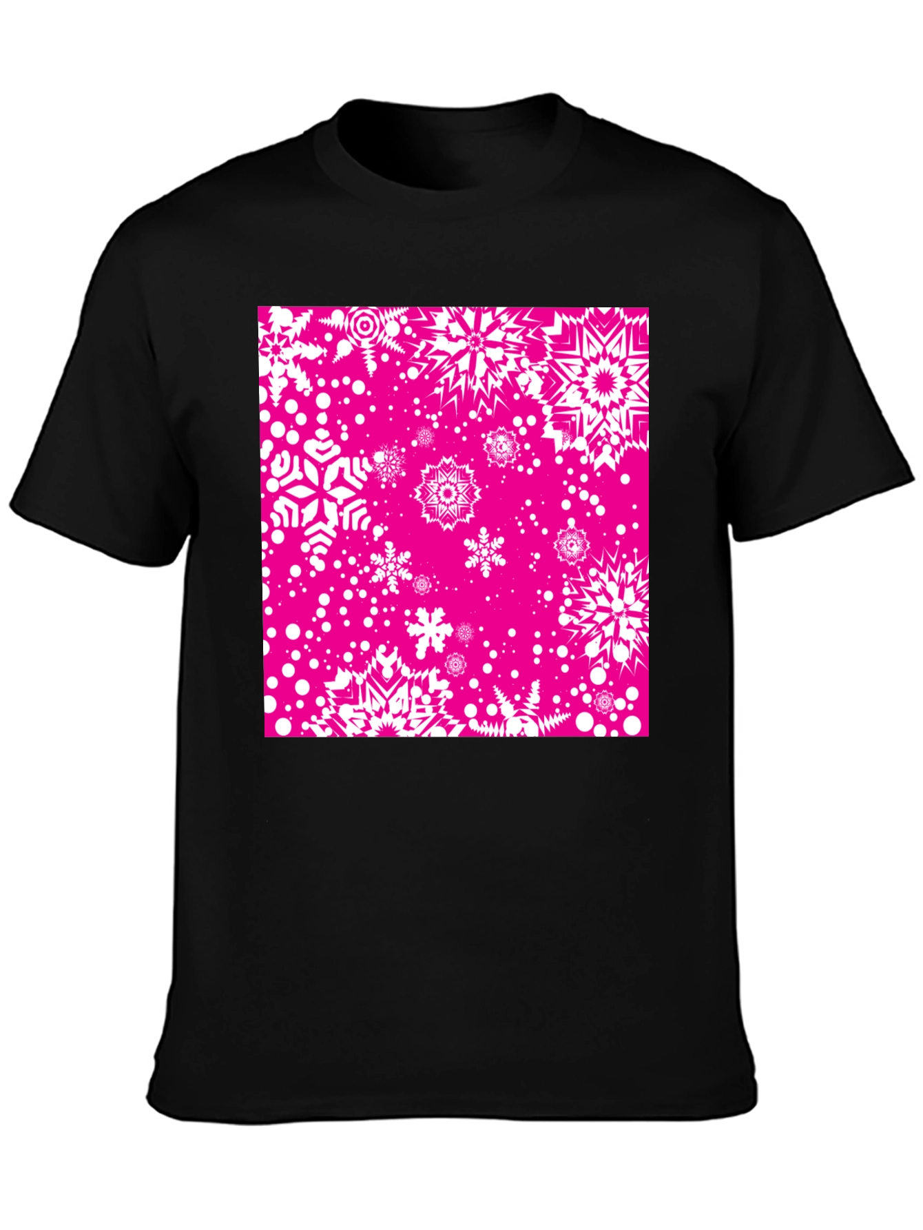 Snowflake Pattern T-Shirt