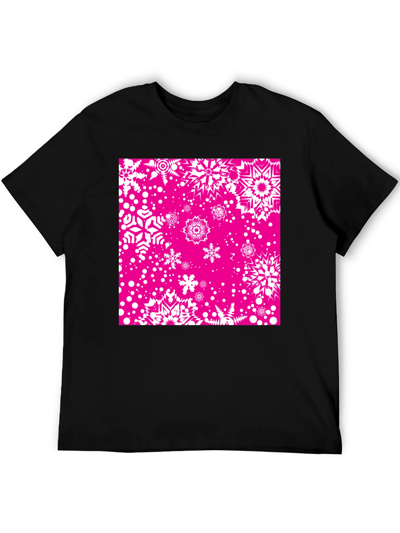 Snowflake Pattern T-Shirt