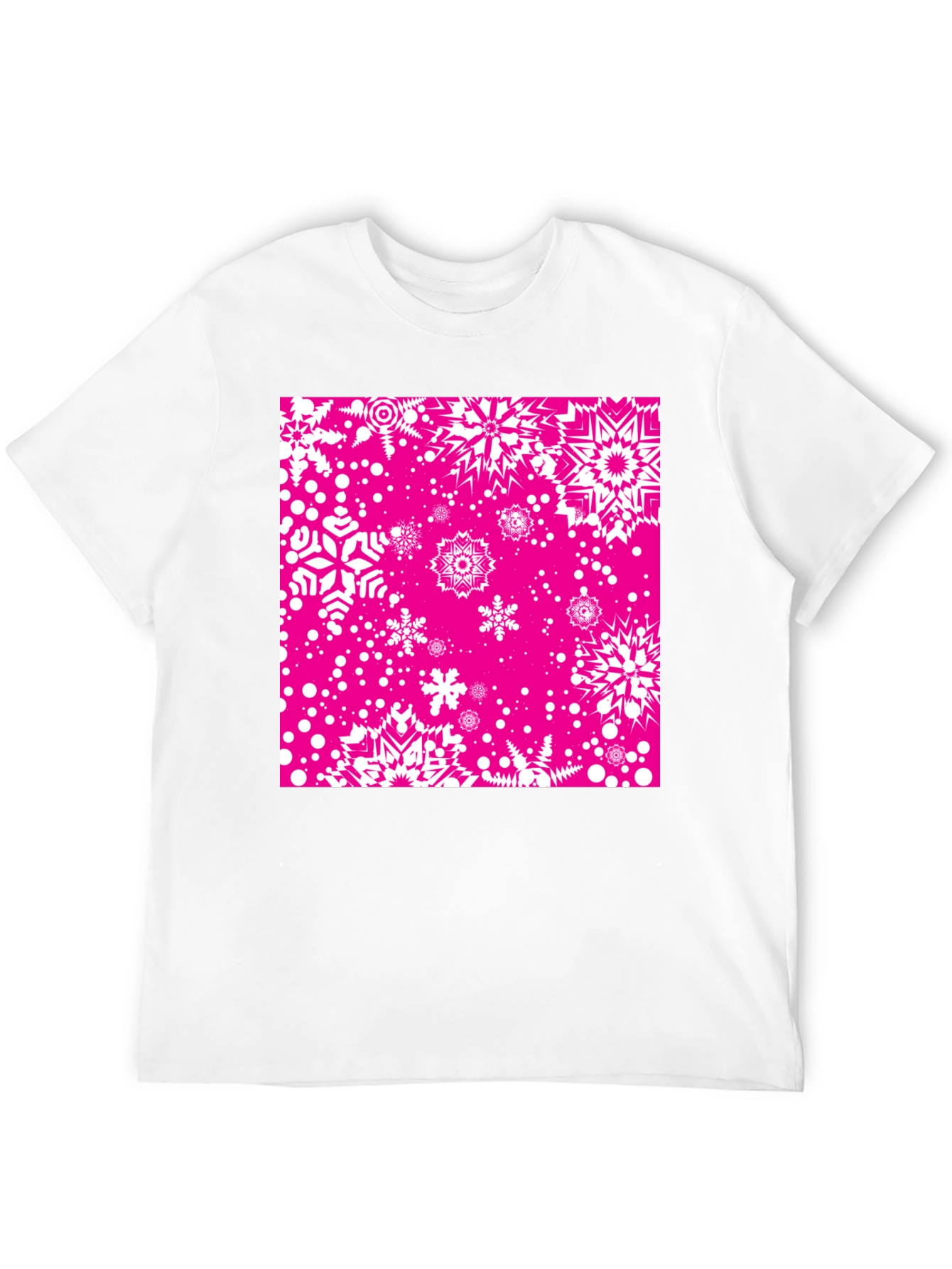 Snowflake Pattern T-Shirt
