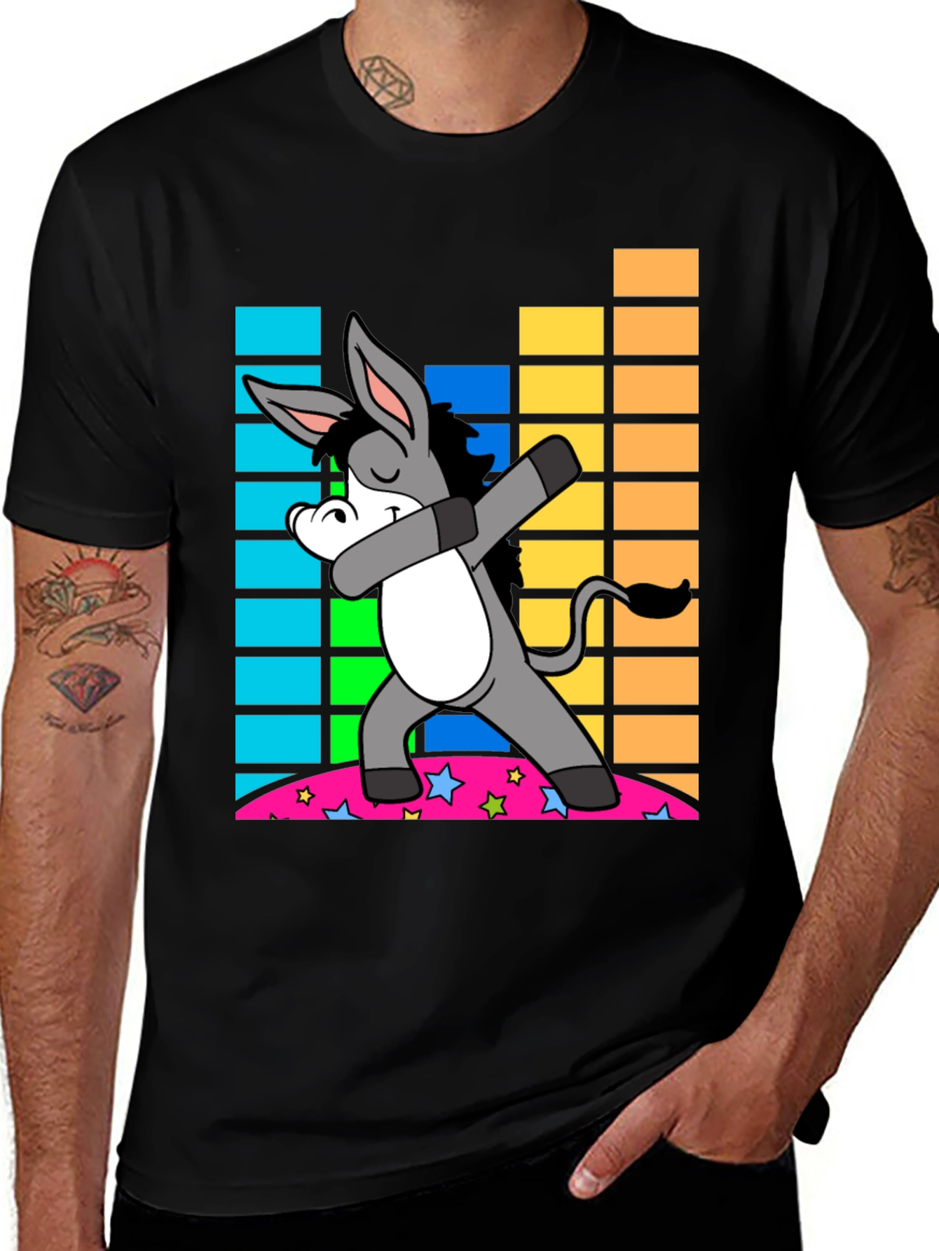 Dabbing Donkey T-Shirt - Fun Novelty Tee