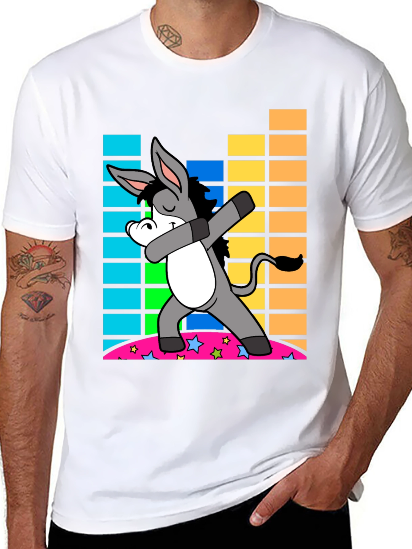 Dabbing Donkey T-Shirt - Fun Novelty Tee