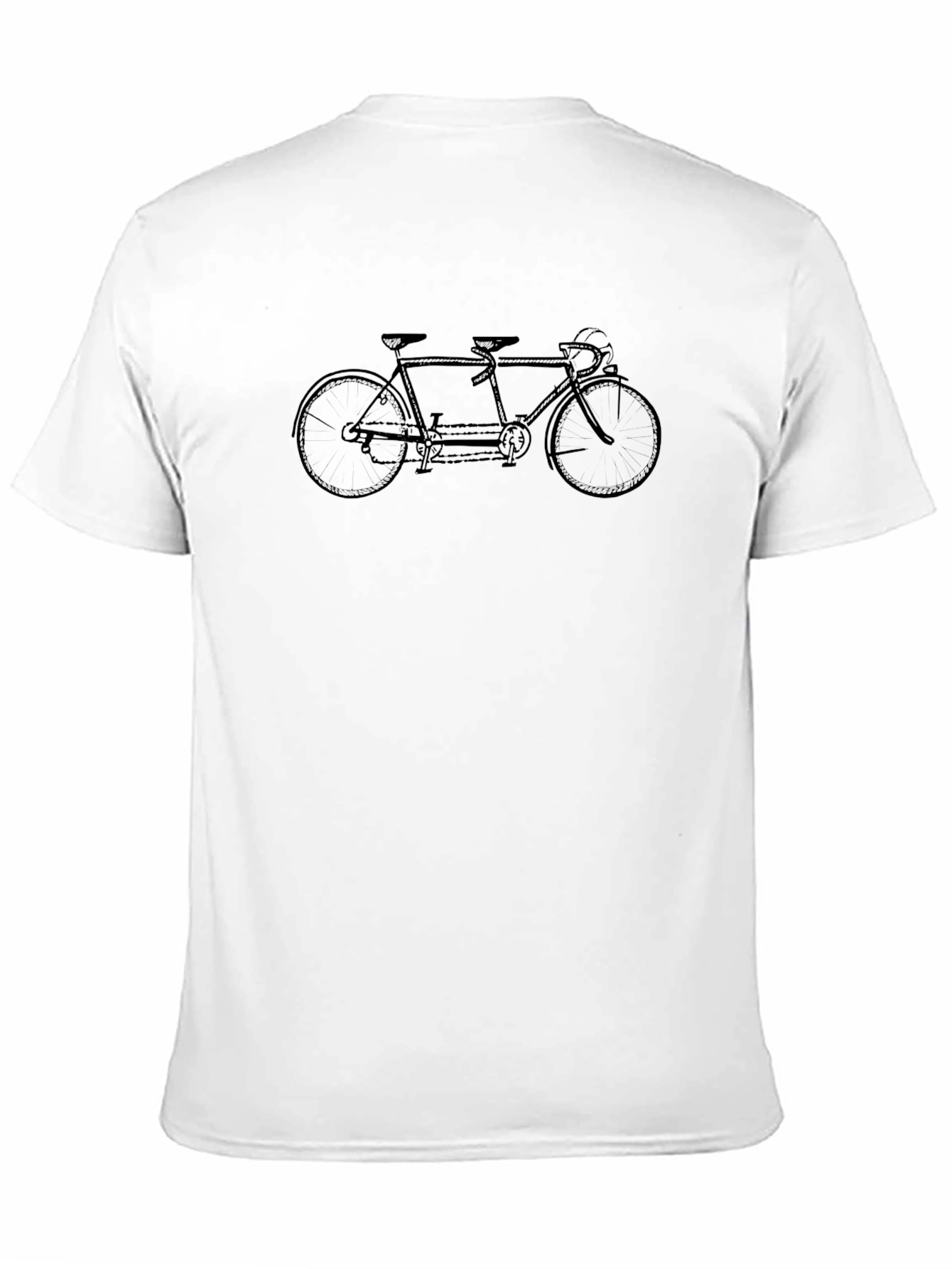 Tandem Bicycle Graphic Tee - Classic Design