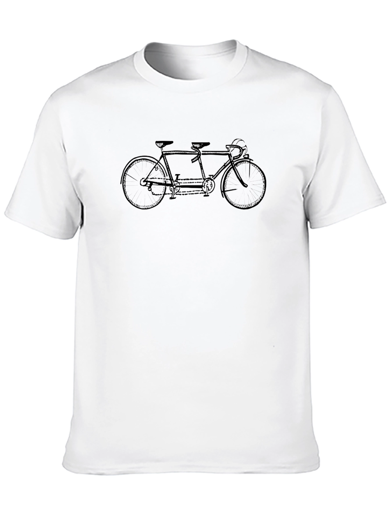 Tandem Bicycle Graphic Tee - Classic Design