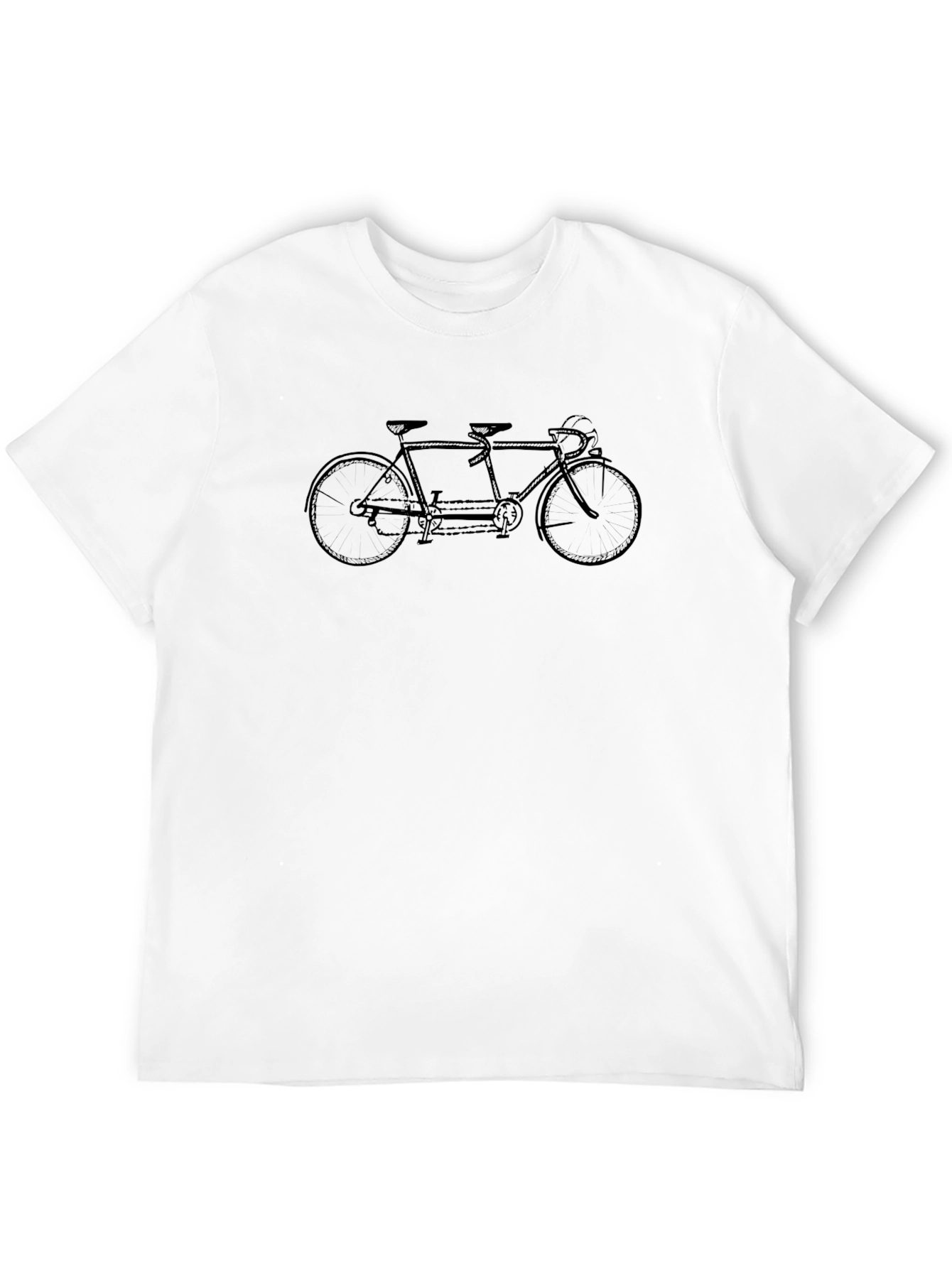 Tandem Bicycle Graphic Tee - Classic Design