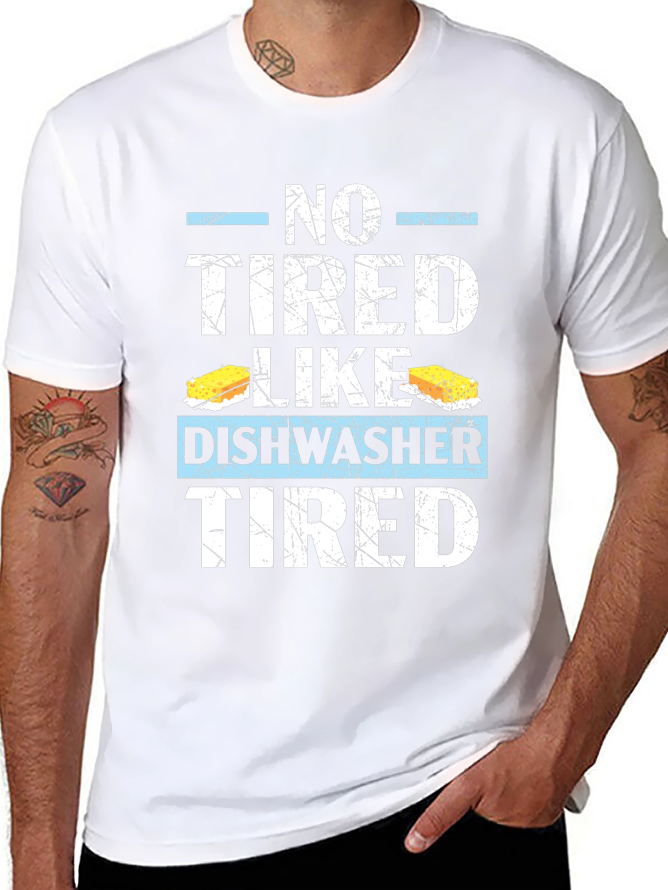 Dishwasher Tired T-Shirt: Humorous Job Apparel