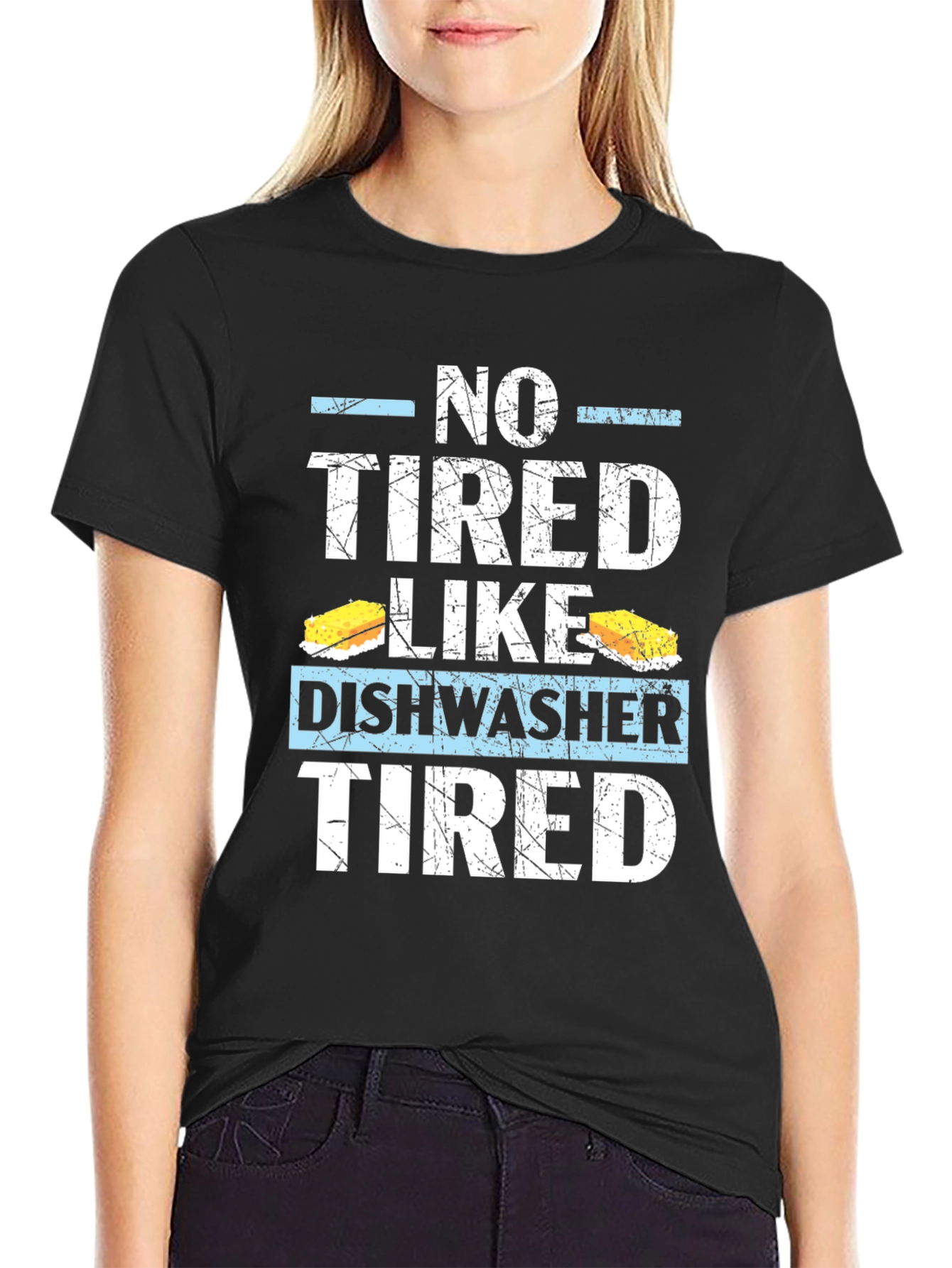 Dishwasher Tired T-Shirt: Humorous Job Apparel