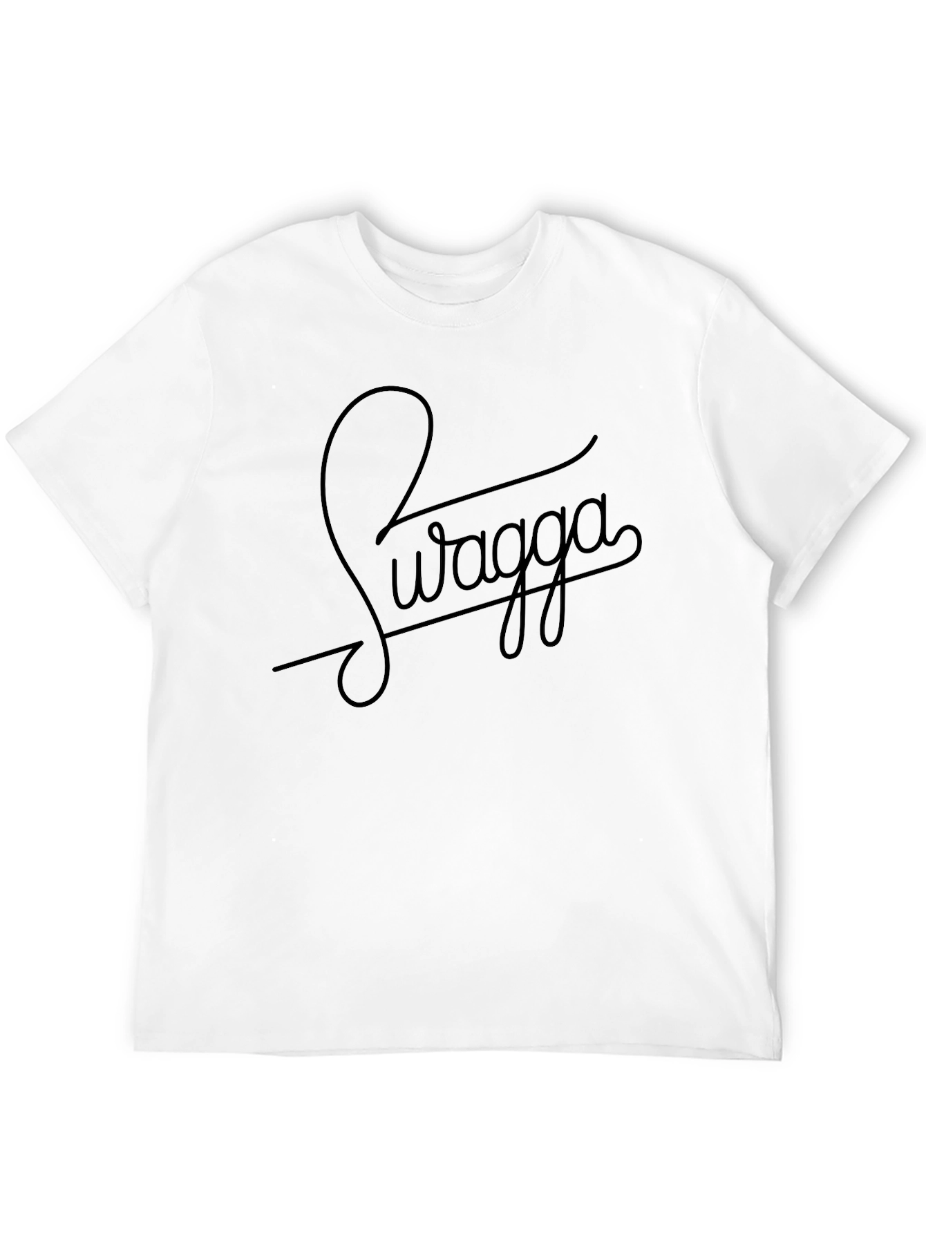 Swagga Graphic Tee - Black Stylish Comfortable
